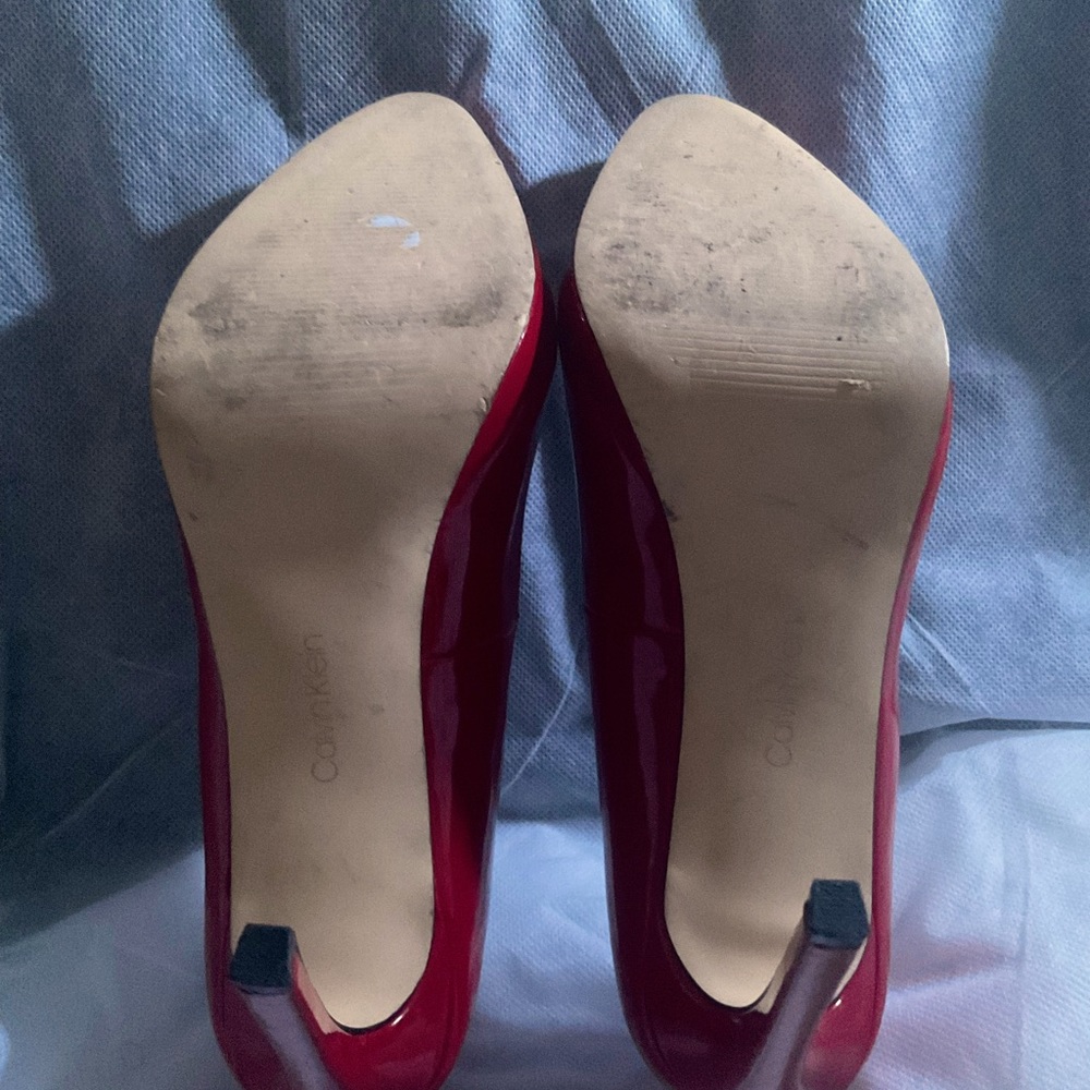 Red Platform Calvin Klein Heels